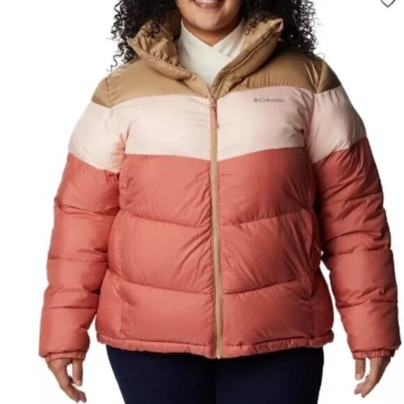 Columbia | NWT Puffect Color Blocked Jacket Vegan Friendly Soft Winter Coat - Picture 15 of 15